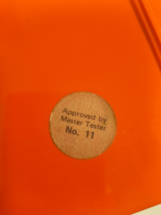 Bilancia da Cucina Hanson Arancione Vintage degli Anni '70