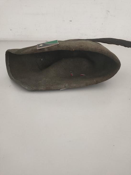 Cappello Alpino da Congedante degli "Alpini Dell'Esercito Italiano" Vintage Ann0 1910