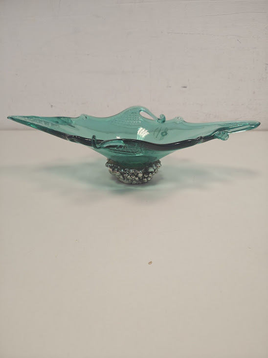 Centrotavola/Svuotatasche in Vetro Artistico Anni '70