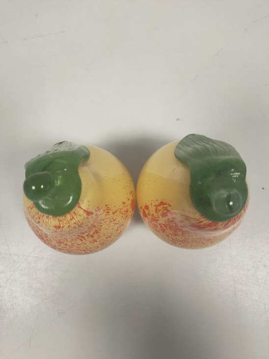 Coppie di Pere in Vetro Artistico Soffiato a Mano Vintage Anni 60-70