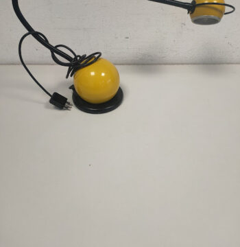Lampada da Scrivania a Collo D'Oca di Colore Gialla Vintage Anni '70