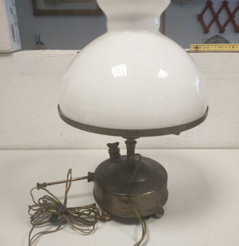 Lampada da Tavolo Phoebus a Cherosene Convertita Elettronicamente Vintage Anni '50