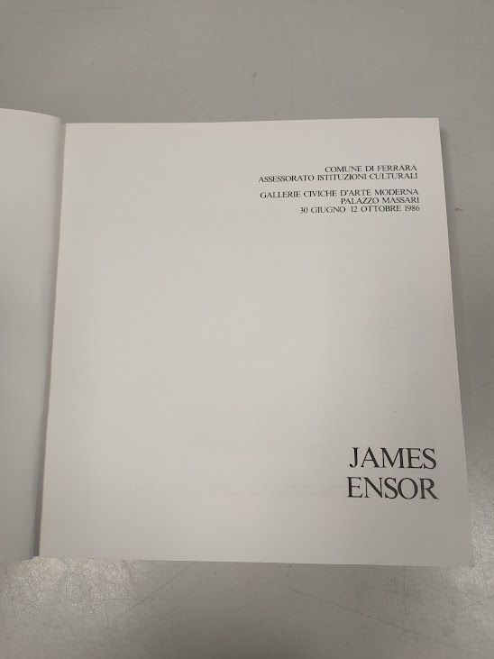 Libro J. Ensor Palazzo Massari 1986