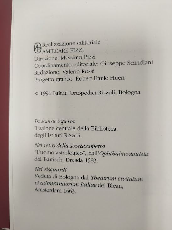 Libro L'Istituto Rizzoli in San Michele in Bosco 1996