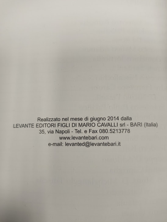 Libro La Storia di Capurso Le Leggende le Cronache il Folclore 2014