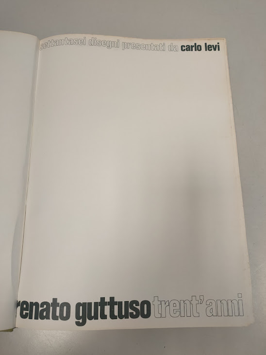 Libro Renato Guttuso Trent'Anni 1939-1969 Anno 1969