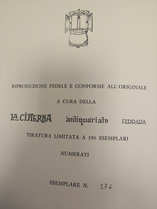 Libro Vite o Ritratti di XXX Illustri Ferraresi 1974