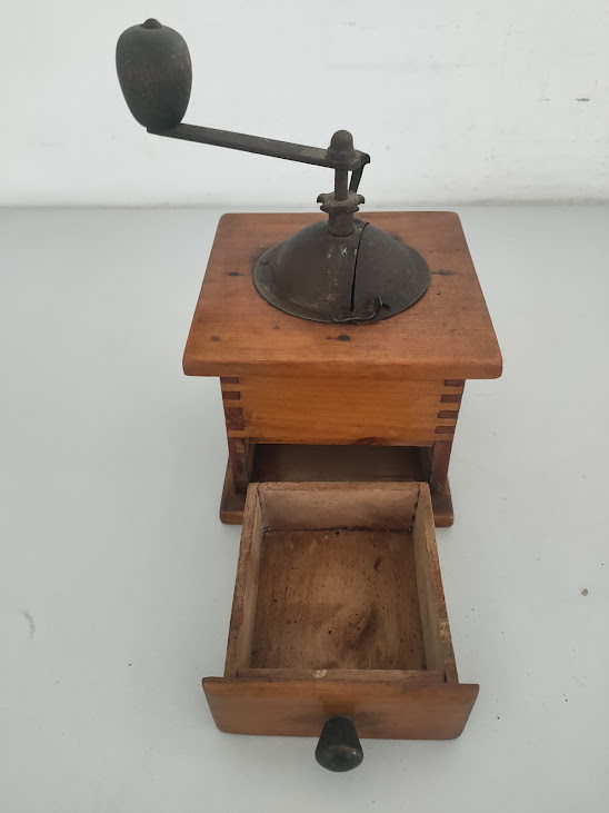 Macinacaffè Manuale in legno Massello Vintage Anni '50