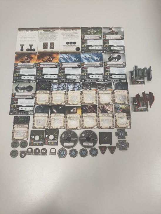 Miniature Tie Interceptor e Tie Defender Star Wars X-Wing Giochi Uniti Anno 2016