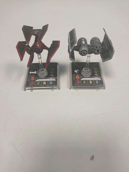 Miniature Tie Interceptor e Tie Defender Star Wars X-Wing Giochi Uniti Anno 2016