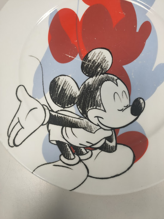 Piatto Piano in Ceramica della Celebre e Storica Collezione Vintage "Walt Disney in Tavola"
