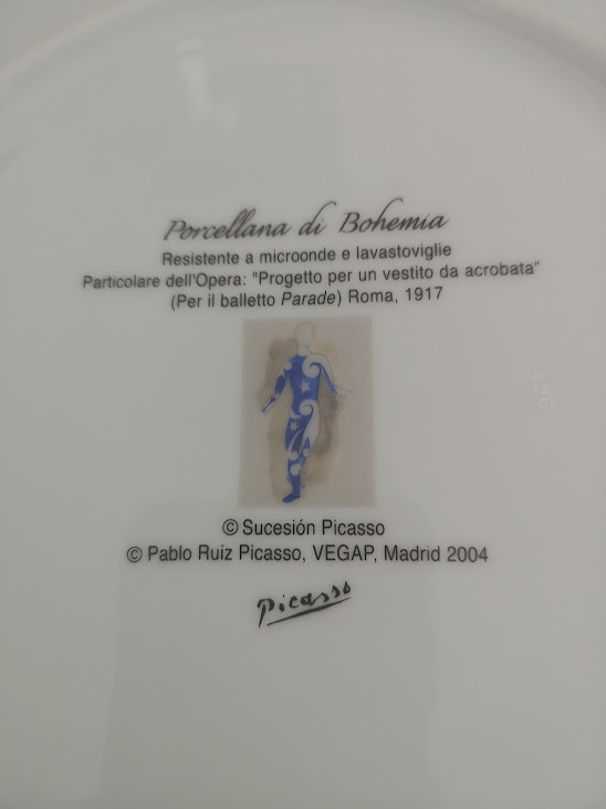 Piatto Piano in Porcellana "Sucesión Picasso" prodotta nel 2004