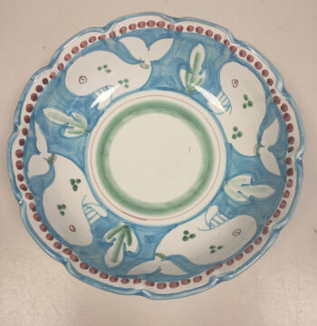 Piatto in Ceramica di "Vietri" Realizzato Dall'Artista Falcone Vintage Anni '50