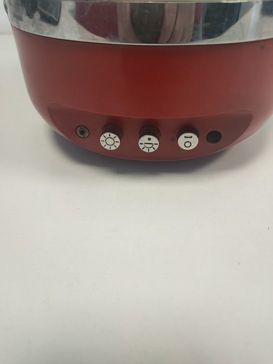 Radio Lampada da Tavolo "Europhon" di Colore Bianco/Rosso Vintage 1968