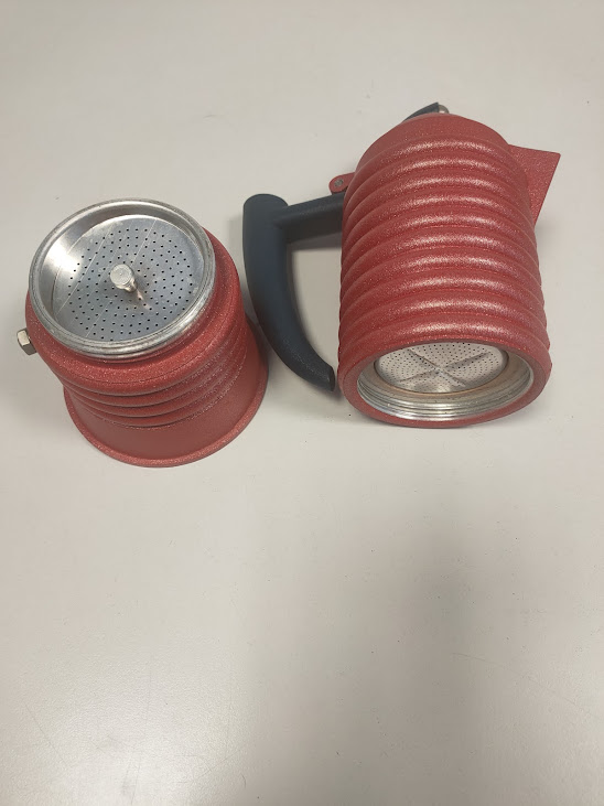 Rarissima Macchina da Caffè Espresso Calderoni Fratelli Rossa Vintage Anni 70