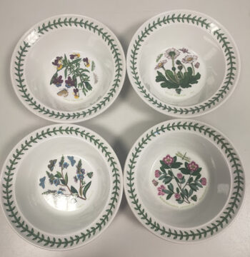 Set 4 Ciotole della Collezione "Botanic Garden" Vintage Anni 70