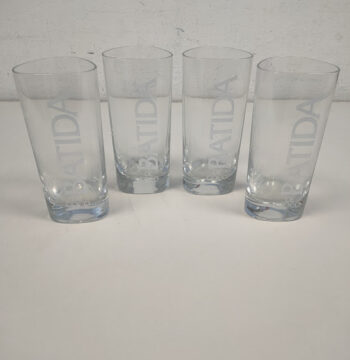 Set di 4 Bicchieri Ufficiali Magnaroca Batida De Coco Vintage Anni 80