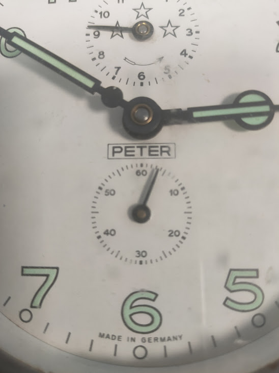 Sveglia meccanica a Carica Manuale Vintage Anni '60