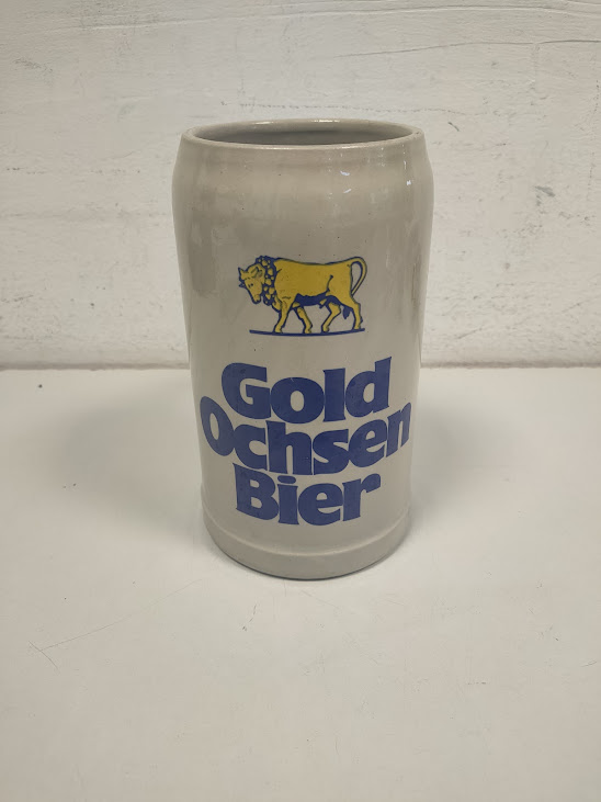 Boccale da Birra da 1 litro della Birreria Tedesca Gold Ochsen Bier