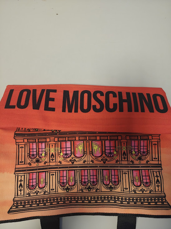 Borsa Tote Love Moschino con Stampa "Palazzo" Anno 2014