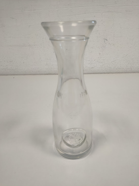 Caraffa in Vetro Quarto Litro per Acqua e Vino Capacità 0,4 Litri