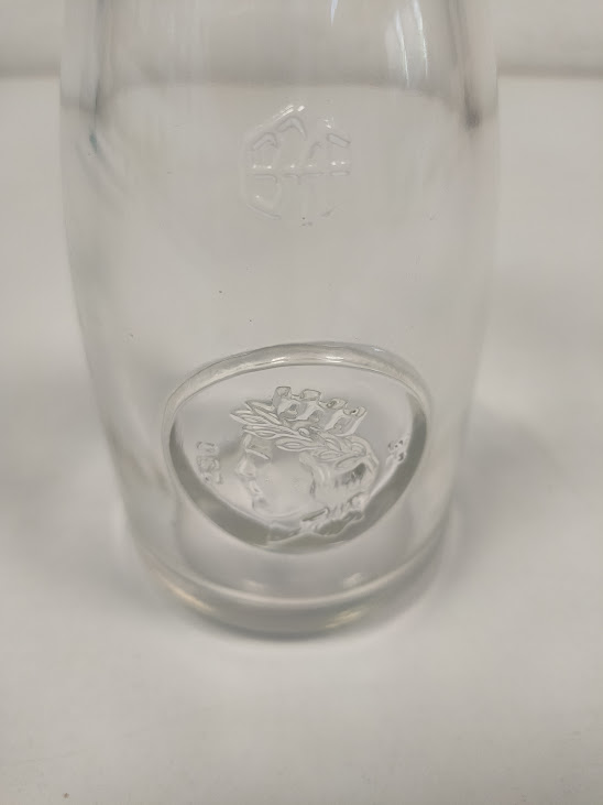 Caraffa in Vetro Quarto Litro per Acqua e Vino Capacità 0,4 Litri