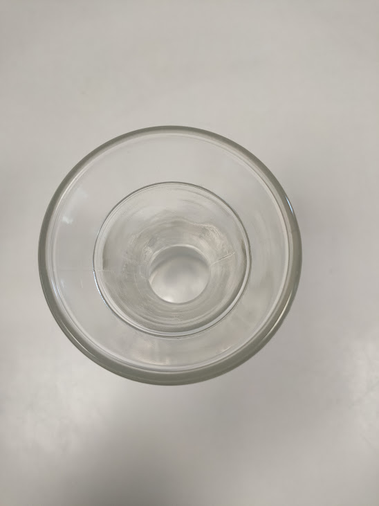 Caraffa in Vetro Quarto Litro per Acqua e Vino Capacità 0,4 Litri