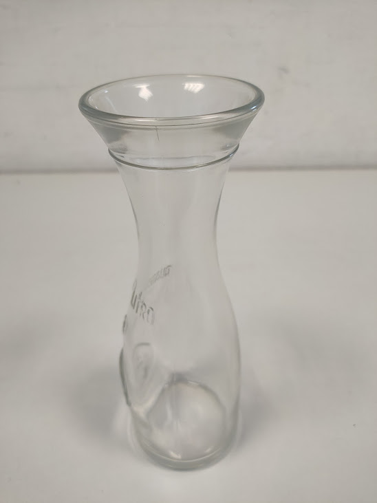 Caraffa in Vetro Quarto Litro per Acqua e Vino Capacità 0,4 Litri