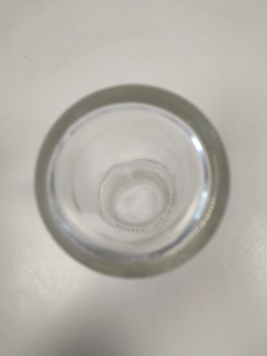 Caraffa in Vetro Quarto Litro per Acqua e Vino Capacità 0,4 Litri