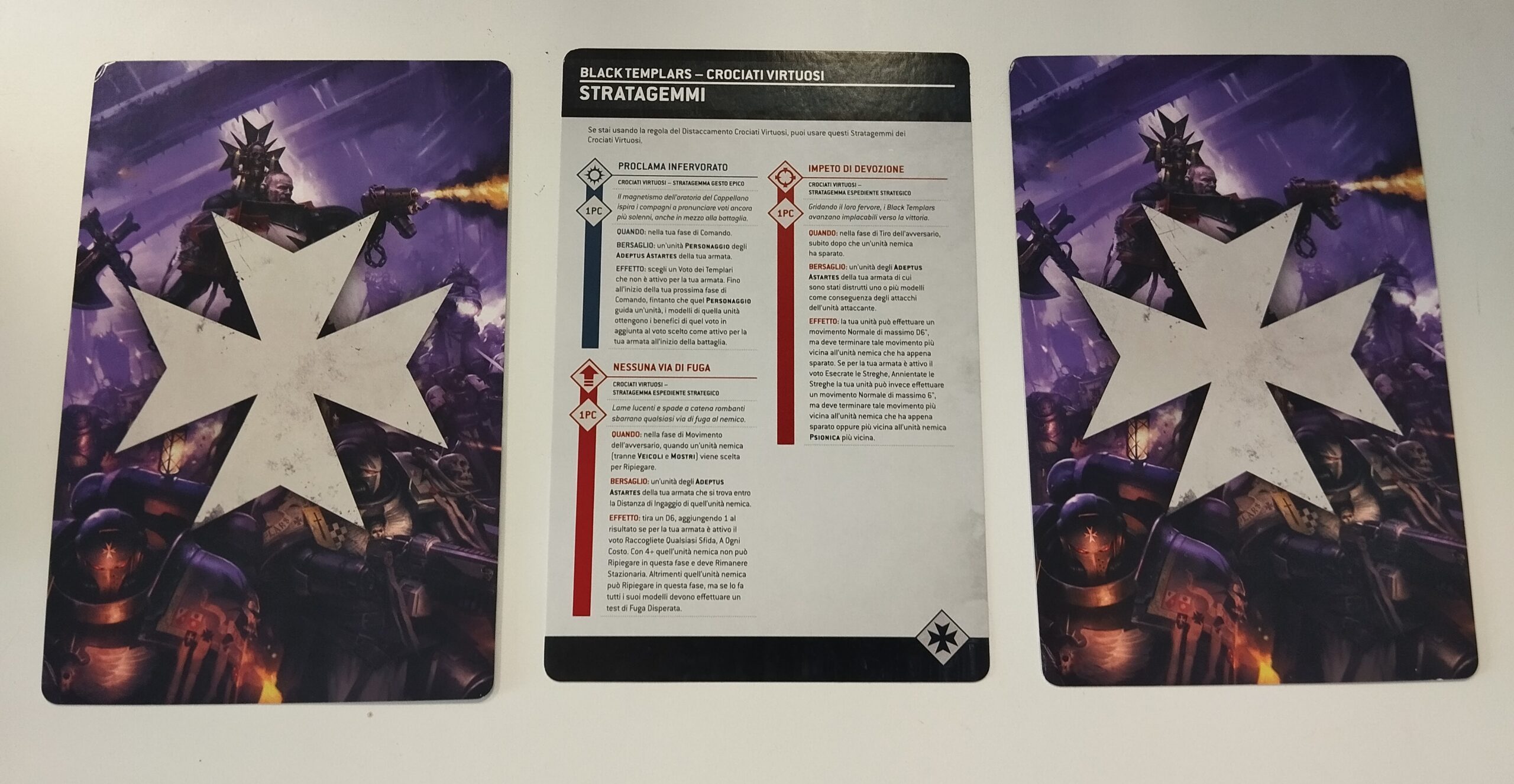Carte Warhammer 40K Black Templar