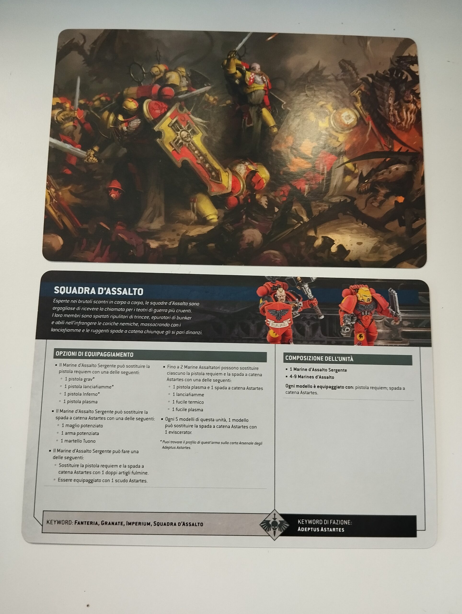 Carte Warhammer 40K Space Marine
