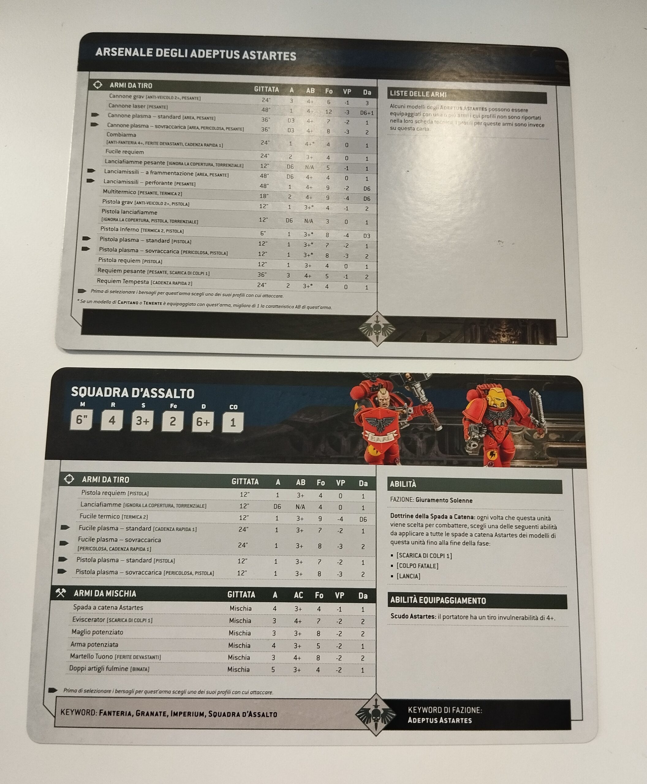 Carte Warhammer 40K Space Marine