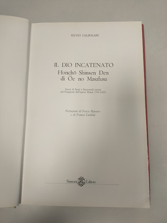 Libro Il Dio Incatenato Silvio Calzolari 1984