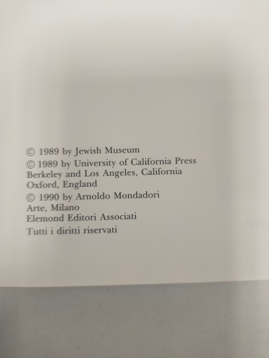 Libro Italyà Duemila Anni di Arte e Vita Ebraica in Italia 1990