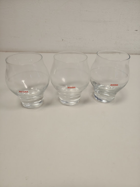 Set 3 Bicchieri Originali Amaro Averna da 16 cl Anno 2008