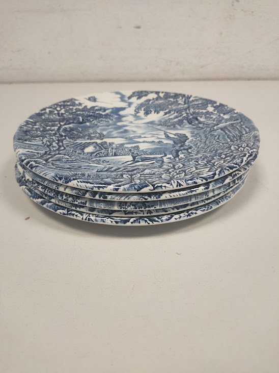 Set 5 Piatti in Ceramica del Modello "The Hunter" Vintage Anni '80