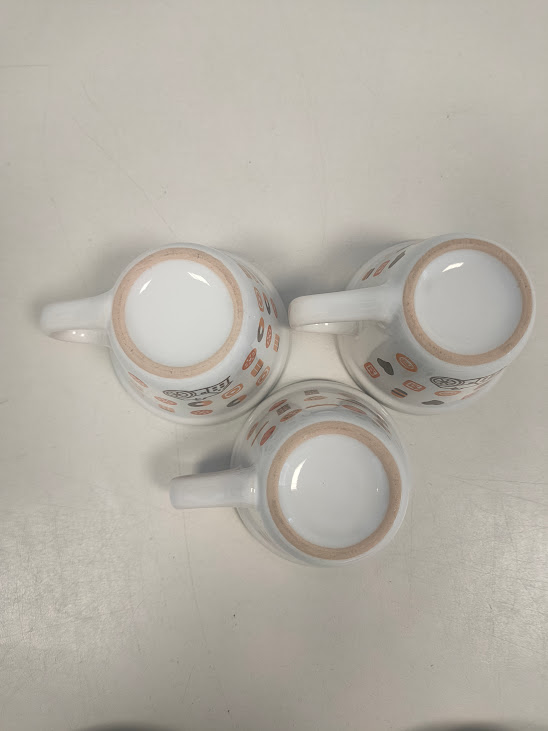 Set di 3 tazzine con piattini da Caffè della Collezione Mulino Bianco 2016