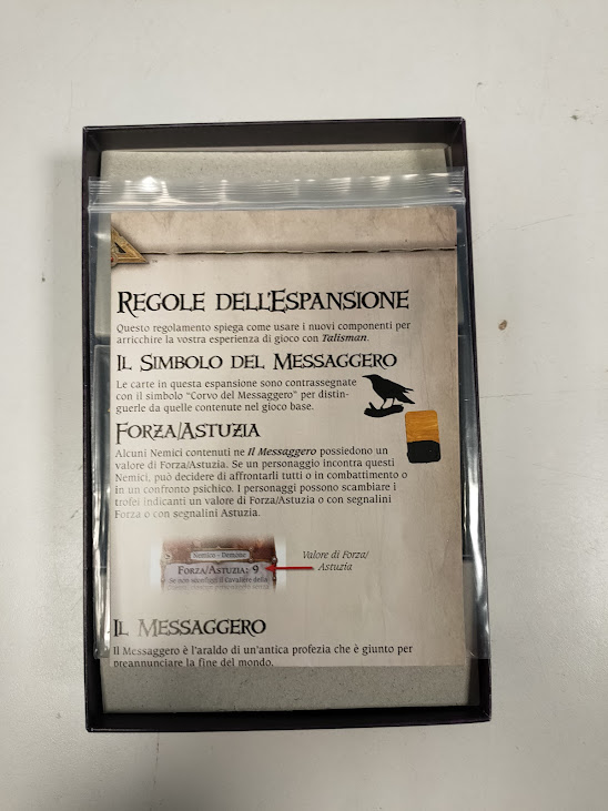 Talisman: Il Messaggero, Espansione in Italiano per la Quarta Edizione 2015