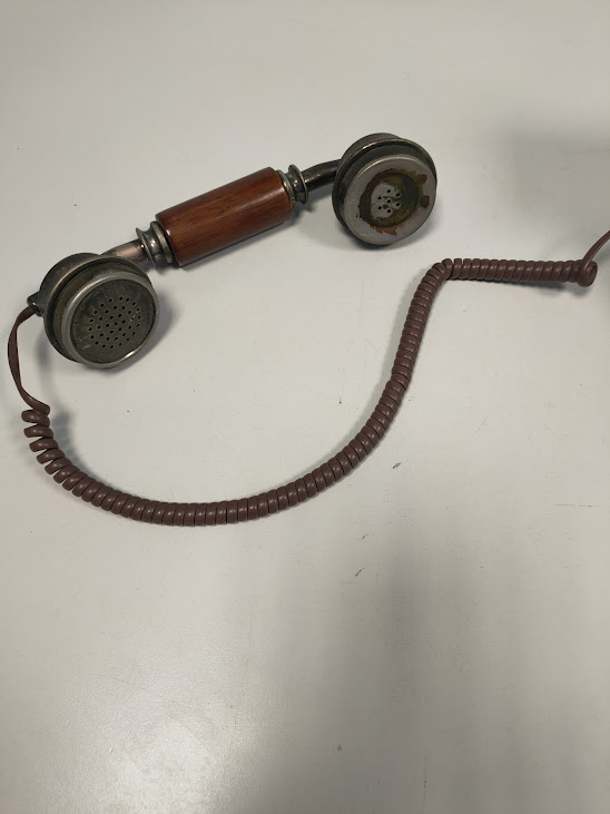 Riproduzione Telefono Fisso in Stile Vintage/Retrò in Legno Massello