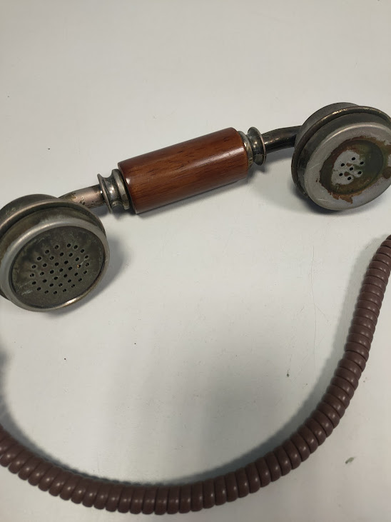 Riproduzione Telefono Fisso in Stile Vintage/Retrò in Legno Massello