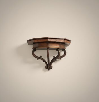 Console legno noce con fine '800 intarsi