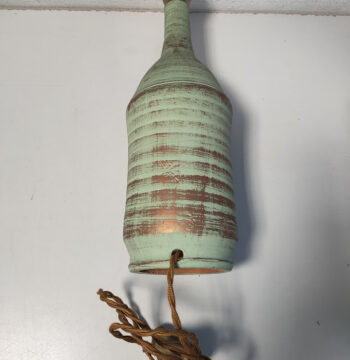 Base per Lampada da Tavolo in Terracotta a Forma di Bottiglia Vintage Anni '70