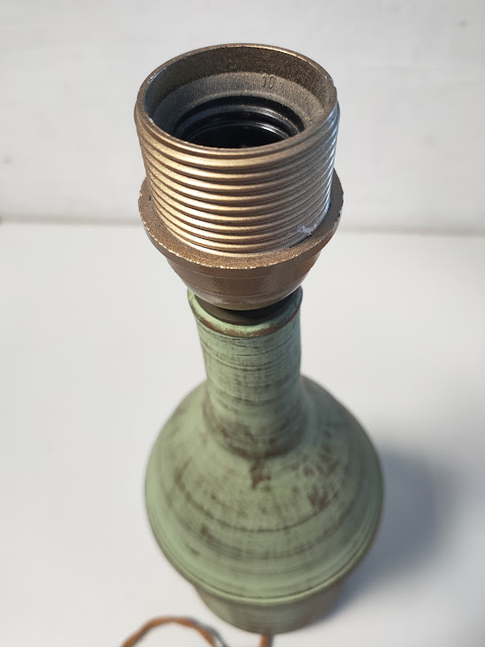 Base per Lampada da Tavolo in Terracotta a Forma di Bottiglia Vintage Anni '70