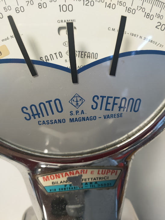 Bilancia da Banco in Metallo Cromato Anni 80