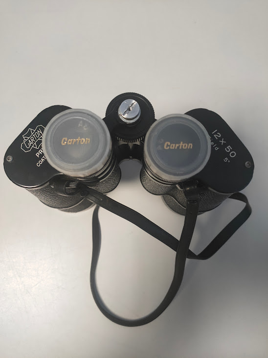 Binocolo Carton Prisma Coated Optics 12x50 Vintage Anni '60/ '70