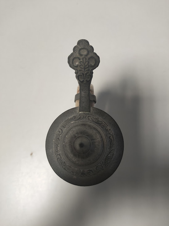 Boccale da Birra Tedesco con Coperchio in Ceramica e Peltro Vintage
