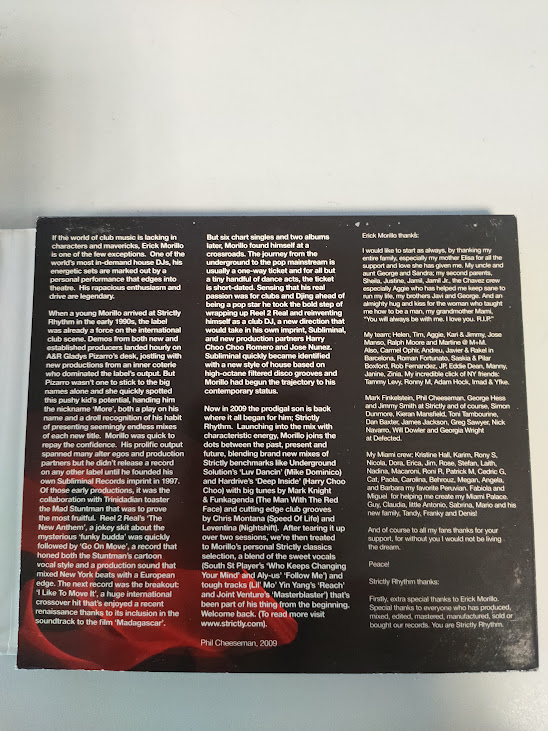 CD Strictly Erick Morillo Pubblicata nel 2009