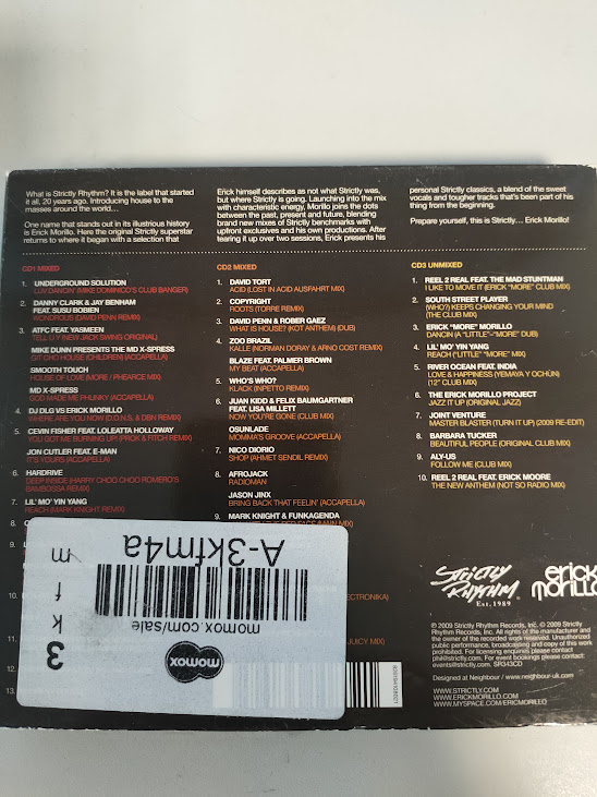 CD Strictly Erick Morillo Pubblicata nel 2009
