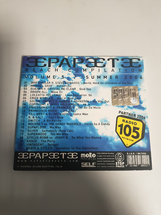 CD della Papeete Beach Volume 5 Summer 2006