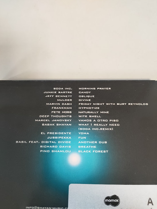 CD della Compilation Elettronica "Bar 1 Spring 03" Pubblicata nel 2003